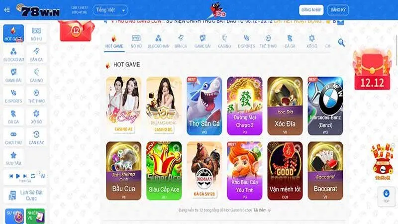Sảnh chơi slot game mang đến nhiều sản phẩm th&uacute; vị với tỷ lệ thưởng lớn